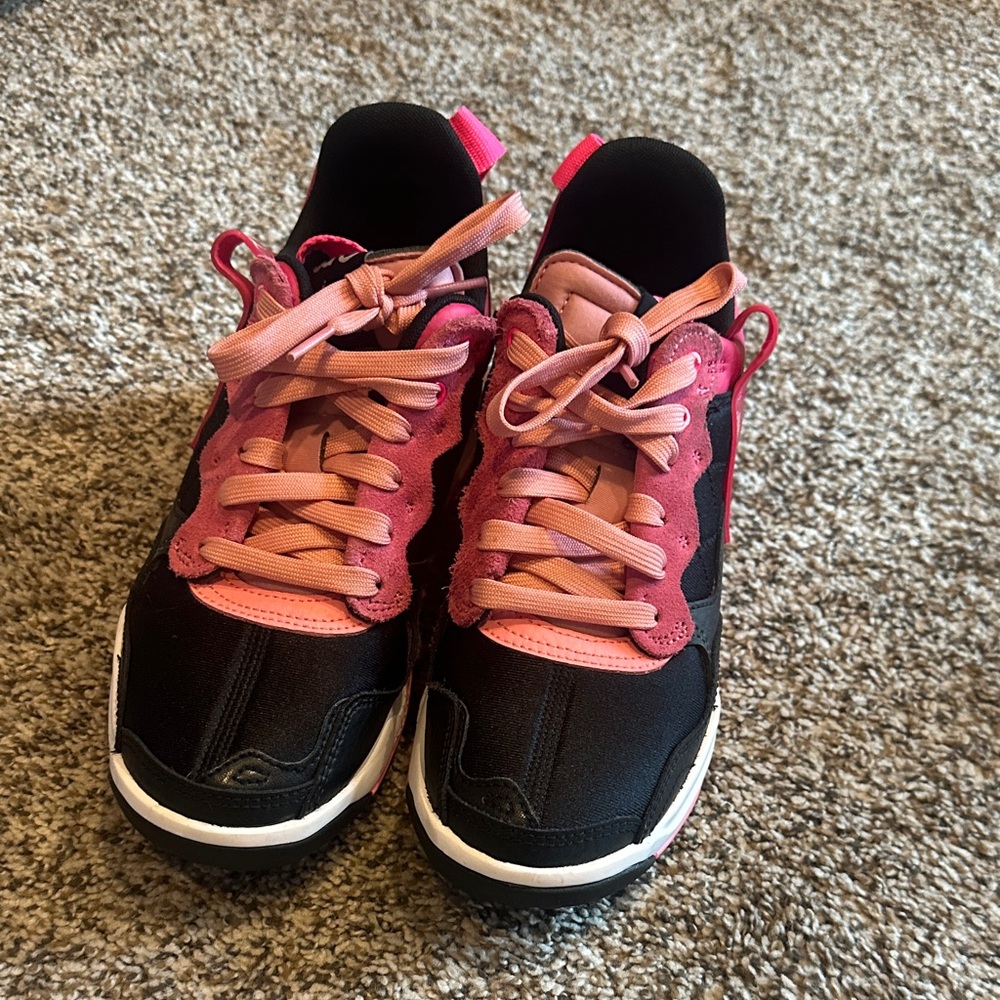 Stylish Black and Pink Sneakers